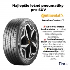 Najlepšie letné pneumatiky pre SUV